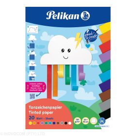   Pelikan Barkácskarton/20 ív 23x33 cm, intenzív színek, Rainbow