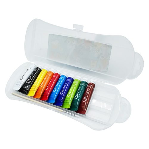 Connect Tempera készlet műanyag dobozban 10 x 12ml