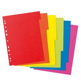 Herlitz Elválasztólap 6 szín A/4 karton