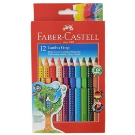   Faber-Castell Jumbo Grip Színes ceruza 12 darabos háromszögletű