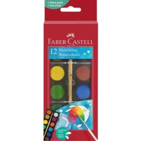 Faber-Castell Vízfesték 12 színű kisgombos 24mm