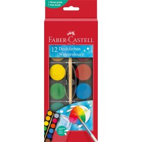 Faber-Castell Vízfesték 12 színű nagygombos 30mm