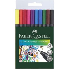 Faber-Castell Grip Tűfilc készlet 10 darabos 0,4mm