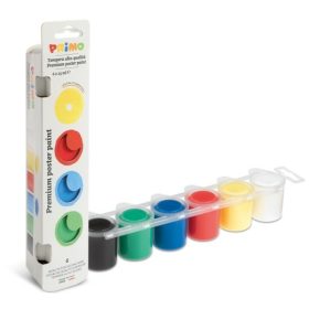 Primo Tempera festék 6 x 25 ml tégelyes, 6 szín