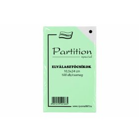   Nyomell Elválasztócsík 10,5x24cm Partition 100db/csomag - több színben