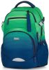 KARTON PP OXY Hátizsák Ombre iskolatáska, 4 rekeszes, 43x32x20cm, Green, kék-zöld