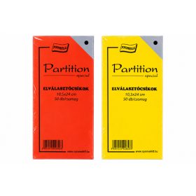   Nyomell Elválasztócsík 10,5x24cm Partition 50db/csomag - több színben