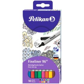 Pelikan Tűfilc készlet Fineliner 96, 10 színű
