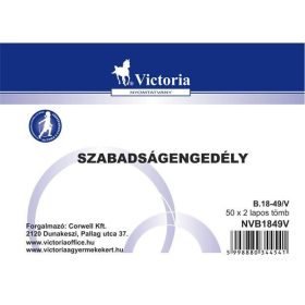 Victoria Szabadságengedély nyomtatvány
