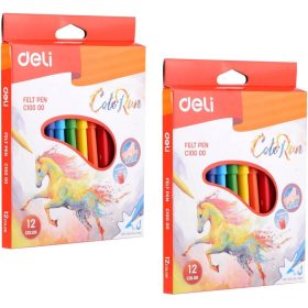 Deli ColoRun Filctoll C10000 kimosható, 12 szín
