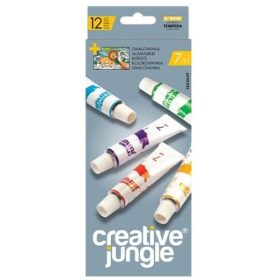   Creative Jungle Tempera festék 12 x 7 ml alutubus + kifestő lap