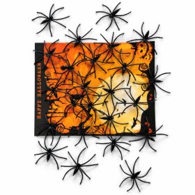 Halloween Műanyag pókok 24db/cs
