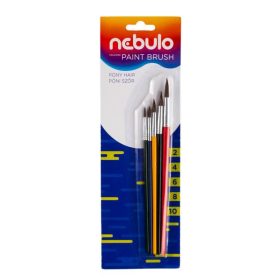 Nebulo Ecsetkészlet 2-4-6-8-10 kerek festett nyelű