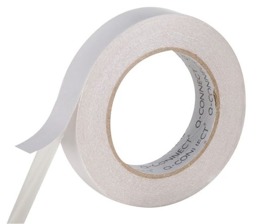 Q-Connect Ragasztószalag 24 mm x 3 m kétoldalas - fehér