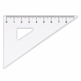 Háromszög vonalzó 45° 10 cm