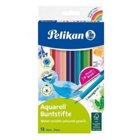 Pelikan Színes ceruza ecsettel Akvarell 12 darabos