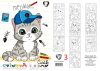 T-Creativ Színező lapok A/4 10 lapos - állatos