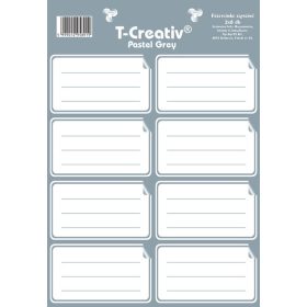 T-Creativ Füzetcímke 2x8db - több színben