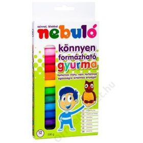 Gyurma Nebulo 12 darabos színes 200 gr